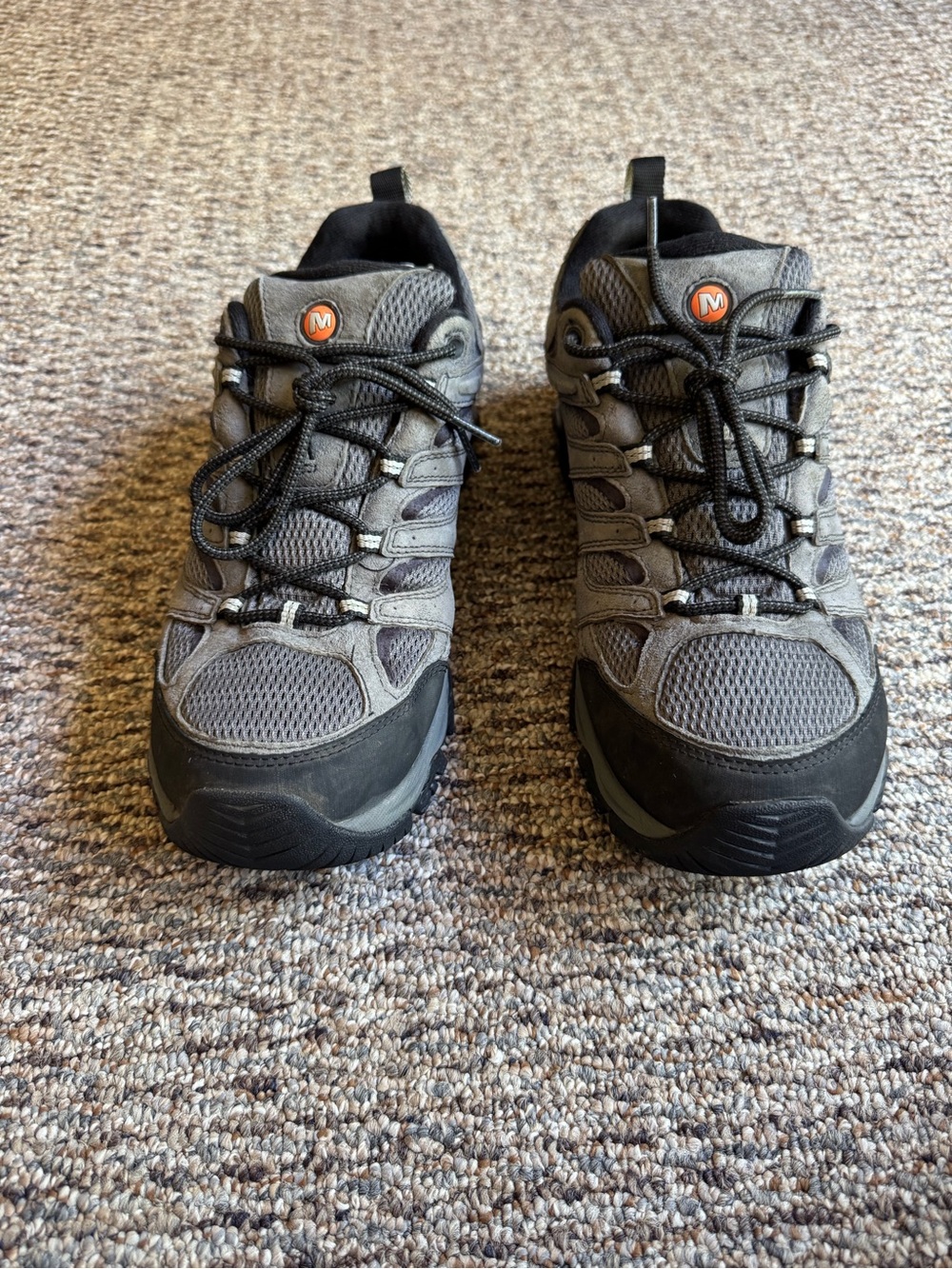 Merrell Men's Gray and Black Trail Shoes - New Condition